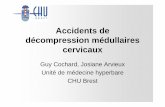 Accidents de décompression médullaires cervicauxmer.med.free.fr/CMPR BPL/file/accidents_medullaires.pdf · Atcd o gastrite lombalgie méningite 65/ nd 1,61 71/ 1,71 84/ 1,85 88