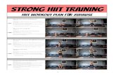 STRONG HIIT Trainingstrong-magazine.com/wp-content/uploads/2016/11/STRONG-HIIT-Train… · strong hiit training hiit workout plan fÜr zuhause supersatz 1 1. Übung squat mit schulterpresse