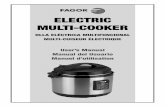 Fagor Electric Multi-Cooker - Fante'sfantes.net/manuals/fagor-electric-multi-cooker-user-manual.pdf · 2 ENGLISH Thank you for purchasing this state of the art Fagor Electric Multi-cooker!