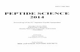PEPTIDE SCIENCE 2014 - Verbundzentrale des · PDF fileTakuyaKobayakawa, TetsuoNarumi, Hirokazu Tamamura ... Ryosuke Takeda, AkieKawamura,AkiKawashima, TatsunoriSato.HirokiMoriwaki,