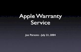 Apple Warranty Service - University of Utah - · PDF fileDiagnostic Software - Apple Service Diagnostic CDs - • Boot-able CDs - similar to Apple Hardware Test (runs in Open Firmware)