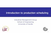 Introduction to production scheduling - · PDF fileIntroduction to production scheduling ... Production planning, master scheduling. Quantities, due dates. Orders, demand forecasts.