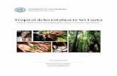 Tropical deforestation in Sri Lanka - Focali deforestation in Sri Lanka... · Tropical deforestation in Sri Lanka ... 5.1 Answers to the objectives ... This Minor Field Study aims