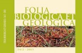 OLIA BIOLOGICA ET GEOLOGICA 54/2 – 2013 - sazu.si · PDF fileKljučne besede: fitocenologija, fitogeografija, Peuceda-num ostruthium, Rhododendro hirsuti-Pinetum mugo, Rhodothamno-Laricetum,