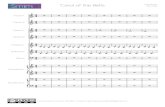 carol of the bells - Smim.it · PDF fileCarol of the Bells Leontovic Arr: GC Flauto 1 Flauto 2 Violino 1 Violino 2 Chitarra 2 Chitarra 1 Basso Pianoforte 1 Pianoforte 2