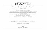BACH -   · PDF filefür Soli (SATB), Coro (SATB) 2 Flöten, 2 Oboen, 2 Violinen, Viola und Basso continuo herausgegeben von Christine Blanken ... im Sopran in stark kolo
