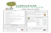 26th March 2015 - Longleaze Primary  · PDF file26th March 2015 rest, ... Huish, Aliyah Hunt, Toya Jefferies, Lewis Lovesey, Emily Lyons, ... Angel Wilson, and Iva Yakimova