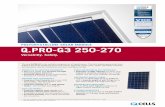 POlyCRyStalline SOlaR mOdule Q.PRO-G3 250-270 · PDF fileQ.PRO-G3 250-270 POlyCRyStalline SOlaR mOdule Versatility. Safety. the new Q.PRO-G3 is the reliable evergreen for all applications.