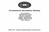 Permanent Disability Rating - State of California · PDF fileany DRE-based rating if it does not adequately encompass the pain experienced ... Total ROM = ROM Method Example #5 33