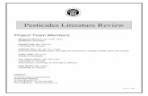 Pesticides Literature Review - · PDF filePesticides Literature Review Project Team Members: Margaret Sanborn, n MD, CCFP, FCFP McMaster University Donald Cole, e MD, FRCP(C) University