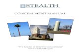 CONCEALMENT MANUAL - Chemtrail · PDF filepattern through the base plate. ... The new ACS™ was specifically designed to expedite the rooftop concealment ... outside of the antenna’s