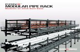 MODULAR PIPE RACK -  · PDF fileDouble web angles with pre-installed bottom bolt safely captures end of connecting beam