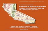 California Tobacco Control Program California Department ... Docu… · Health Equity Roundtables – Advancing Health Equity in Tobacco Control . California Tobacco Control Program