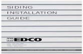 siding installation guide - EDCO Products · PDF fileSIDING INSTALLATION GUIDE ... cut make sure that you use a screwdriver blade to open it. Electric Shears