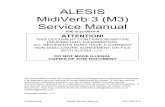 ALESIS MidiVerb 3 (M3) Service Manual - schems.comschems.com/bmampscom/alesis/alesis midiverb 3_1.pdf · Confidential Alesis Service Manual 8-31-0014-A Preface This document is intended