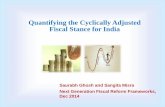 Quantifying the Cyclically Adjusted Fiscal Stance for Indiamacrofinance.nipfp.org.in/PDF/04-GoaSl_Ghosh_cyclically_adjusted... · Quantifying the Cyclically Adjusted Fiscal Stance