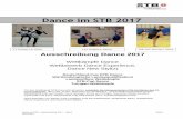 Dance im STB  · PDF fileDance im STB - Ausschreibung 2017 – Stand 09.01.2017 Seite 3 Die Broschüre „Dance im STB 2017“ informiert über das Wettkampf- und