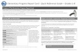 Progress Report Card Framework final - ETFO WROT Local · PDF fileSeptember 2013 WRDSB Learning Services – School Effectiveness & Assessment Elementary Progress Report Card ‐ Quick