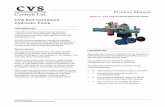 CVS Self Contained Hydraulic Pump - CVS Controls Self Contained Hydraulic Pump... · CVS Controls Ltd Product Manual: CVS Self Contained Hydraulic Pump . CVS Controls Ltd. Process