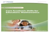 Core Academic Skills for Educators:  · PDF fileCore Academic Skills for Educators: Mathematics 5732   The Praxis® Study Companion