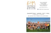 INSCRIPTIONS SAISON 2017 / 2018 - eamacon.free.freamacon.free.fr/PDF/EAM_2017_Plaquette.pdf · INTERCLUBS 2013 Stade CHAMPLEVERT Rue Léo Lagrange 71000 MACON Tél/Fax : 03 85 29