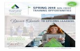 Your Guide TO LIFELONG LEARNING - allegany.edu 2018/Spring 2018 Bedford... · Group Discount: Send 6 – Get 15% ... in order to function effectively day-to-day amidst a ... system