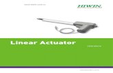 Linear Actuator -  · PDF fileHigh speed High precision Multifunctional integration Ecology first Humanistic technology TAIWAN ... Linear Actuator ... Hiwin Linear Actuators and