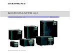 MICROMASTER 440 -   · PDF fileMICROMASTER 440 Instrucciones de uso 4 6SE6400-5AC00-0EP0 Para mÆs información, vØase nuestra pÆgina de Internet: