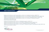 Specification - LSA Technology and Performing Arts College · PDF fileFirst examination 2009 Edexcel Advanced GCE in Mathematics ... FP2 Inequalities; ... paper January and June January