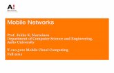 Mobile Networks -  · PDF file–Planning of cellular network is an optimization problem ... (MSC), Visitor location ... Wireless and Mobile Networks 6-11 Mobile Switching Center