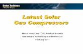 Latest Solar Gas Compressors - Gas/Electric  · PDF fileLatest Solar Gas Compressors ... C51 Production Compressor C51 Performance ... • Test Results of the 1 st Build