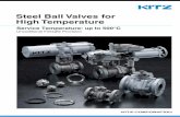 Steel Ball Valves for High Temperature - · PDF fileKITZ Steel Ball Valves for High Temperature 4 Design Features Trunnion Mounted Ball Design Illustration shows Trim 1H Flexible grapite