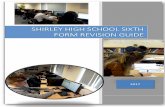 revision booklet 2017 summer - Shirley High School Form/revision booklet 2017 summer... · Some departments have given students revision ... Fri 19 May 13:30 01:30 OCR ... Wed 7 Jun
