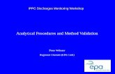 Analytical Procedures and Method Validation · PDF fileAnalytical Procedures and Method Validation Peter Webster ... – E.g. COD vials come is a series of ranges. If your effluent
