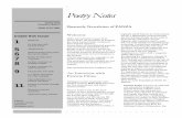 Poetry Notes - Poetry Archive of New Zealand Aotearoa · PDF filePoetry Notes. the , Auckland , ,