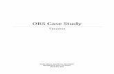 ORS Case Study - SHOPS Plus project · PDF fileORS Case Study Tanzania Shelby Wilson, Saul Morris, Skye Gilbert ... Diarrhea case management in Tanzania, 1991-2010. (Data: Tanzania