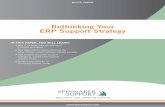 Rethinking Your ERP Support Strategy - · PDF filespinnakersupport.com Rethinking Your ERP Support Strategy WHITE PAPER In THIS PAPER, You WIll lEARn: • Why IT professionals are