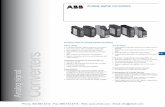ABB Analog Signal Converters - · PDF fileanalog signal converters are available which provide reliable ... etc. in a measuring range ... CC-U/V universal measuring converter for RMS