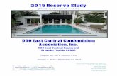 2015 Reserve Study · PDF file2015 Reserve Study (Statutory Minimum Schedule) 530 East Central Condominium Association, Inc. 530 East Central Boulevard Orlando, Florida 32801