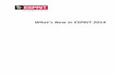 What's New in ESPRIT 2014 - IPM · PDF file• Milling tools (solid and indexable) • Hole making tools (reamer, standard drills, threading, reamers) ... 16 | What's New in ESPRIT