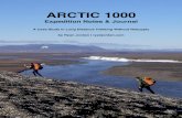 arctic 1000 - Backpacking Light · PDF fileARCTIC 1000 Expedition Notes & Journal A Case Study in Long Distance Trekking Without Resupply by Ryan Jordan | ryanjordan.com