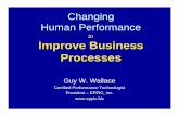 to Improve Business Processes - EPPIC · PDF fileChanging Human Performance to Improve Business Processes Guy W. Wallace Certified Performance Technologist President – EPPIC, Inc.