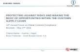 PROTECTING AGAINST RISKS AND MAKING THE · PDF filePROTECTING AGAINST RISKS AND MAKING THE MOST OF OPPORTUNITIES WITHIN THE CUSTOMS SUPPLY CHAIN ... Customs Clearance, Import Licence,