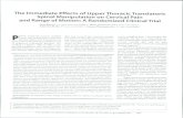The Immediate Effects of Upper Thoracic Translatoric ... · PDF fileTHE IMMEDIATE EFFECTS OF UPPER THORACIC TRANSlATORiC SPINAL MANIPULATION ON CERVICAL PAIN AND RANGE OF MOTION and