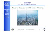 Transmission Lines and Microwave Networks -  · PDF fileTransmission Lines and Microwave Networks Transmission ... Lecture (28/02) Transmission ... RF and Microwave Systems 9