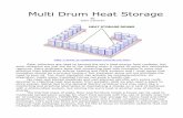 Multi Drum Heat Storage - Build-It-Solar Drum Heat Storage… · Multi Drum Heat Storage By John Canivan Solar collectors are used to harvest the sun’s heat energy from rooftops,