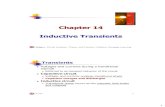 Chapter 14 Inductive Transients - 南華大學chun/BE-Ch14-Inductive Transients.pdf · Chapter 14 Inductive Transients ... C-C Tsai 2 Transients ... open circuit at instant of switching