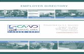 EMPLOYER DIRECTORY - North Carolina · PDF fileExecutive Director Capital Area Workforce ... Human Resources, Java/ sembler, Production Associate ... Pavement Marking, Installer, Specialty