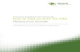 ICD-9-CM to ICD-10-CM Resource Guide - Quest Diagnostics · PDF fileICD-9-CM to ICD-10-CM Resource Guide | 1 Prescription Drug Monitoring and Toxicology I CD-9-CM to ICD-10-CM Ge cuide