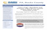 PA, Bucks County · PDF filegoals in our region: NAMI PA-Bucks County; NAMI PA-Philadelphia, Mainline and NAMI PA-Montgomery County. If you are interested in participating in